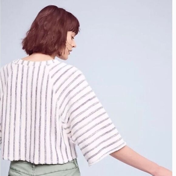 Anthropologie Dolan Striped Dolman
Sleeve Crop Top size s - Picture 8 of 8